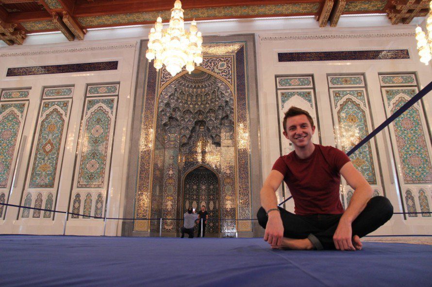 Boy In Oman Grand Mosque