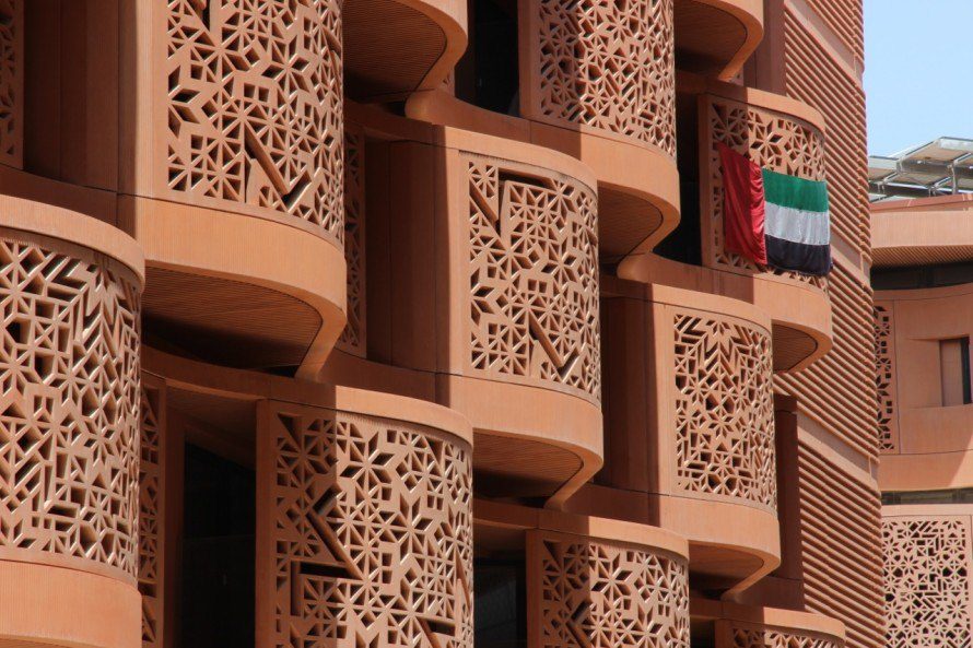 UAE flag Masdar City